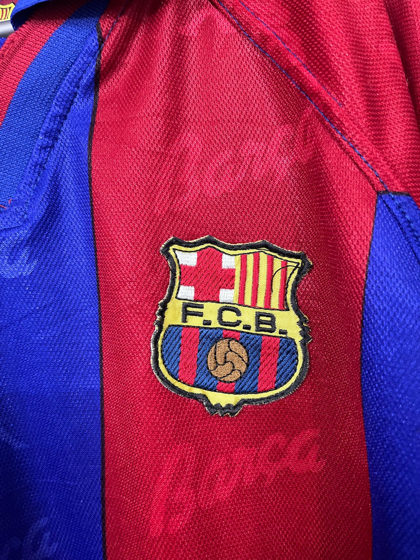 FC Barcelona 1995-97 home shirt, Luis Figo 7, M size