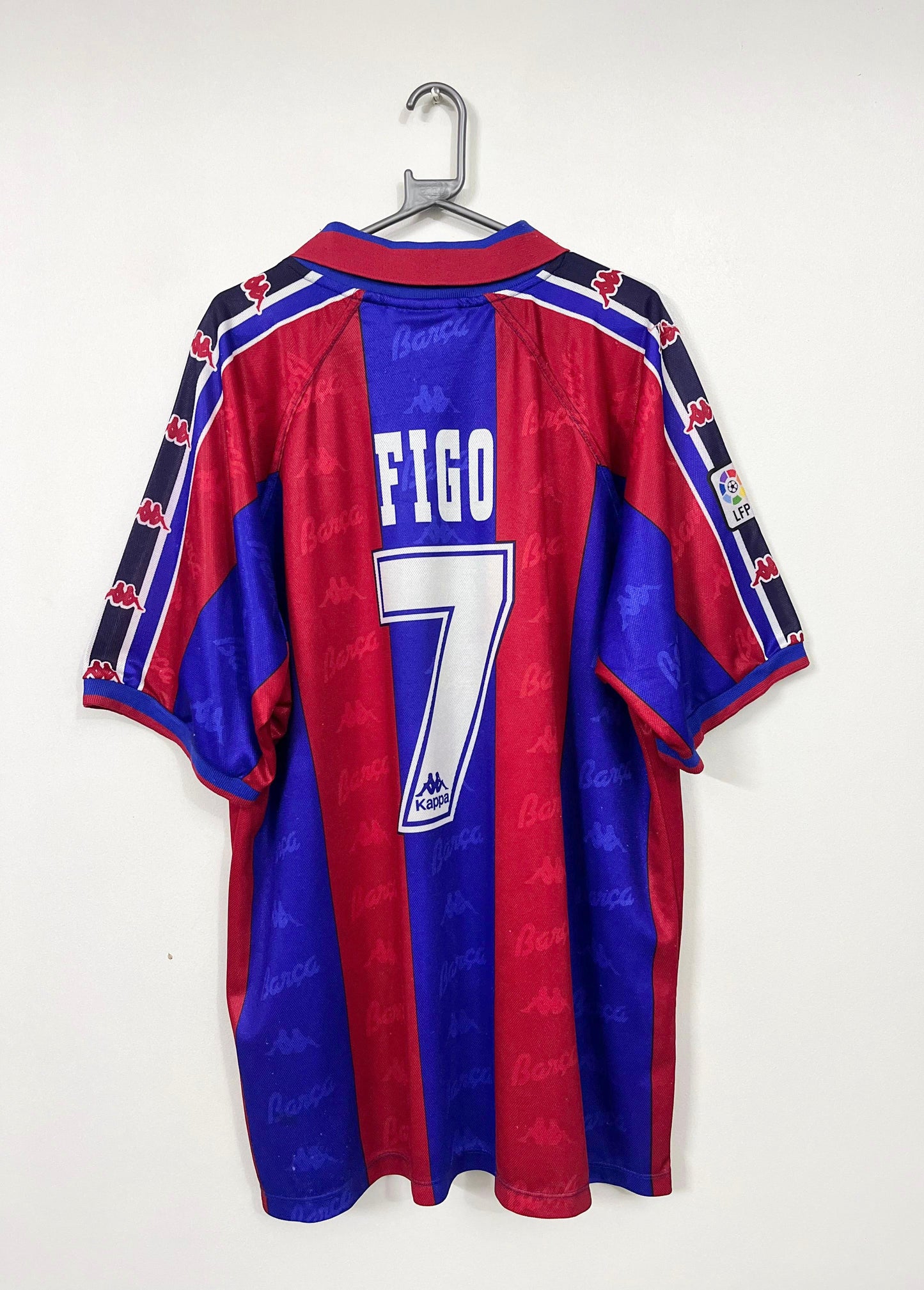 FC Barcelona 1995-97 home shirt, Luis Figo 7, M size