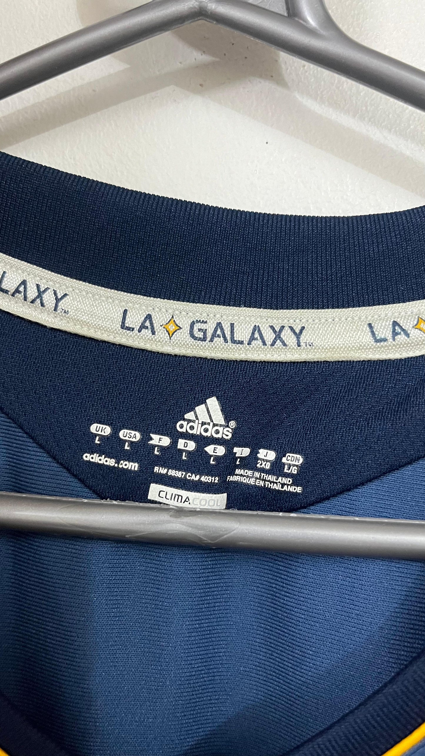 LA Galaxy 2011 Adizero away shirt, L size , player version