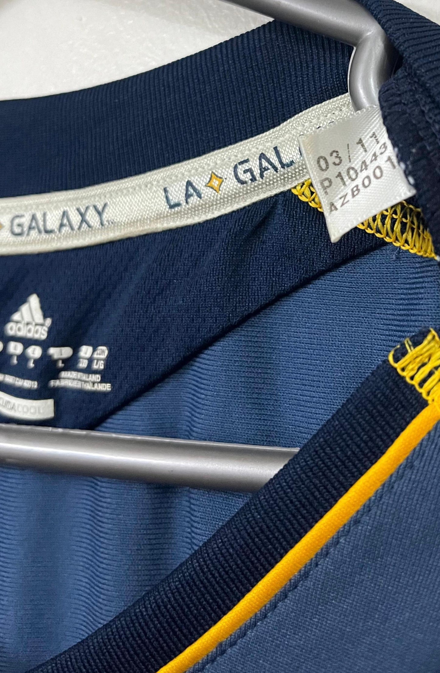 LA Galaxy 2011 Adizero away shirt, L size , player version